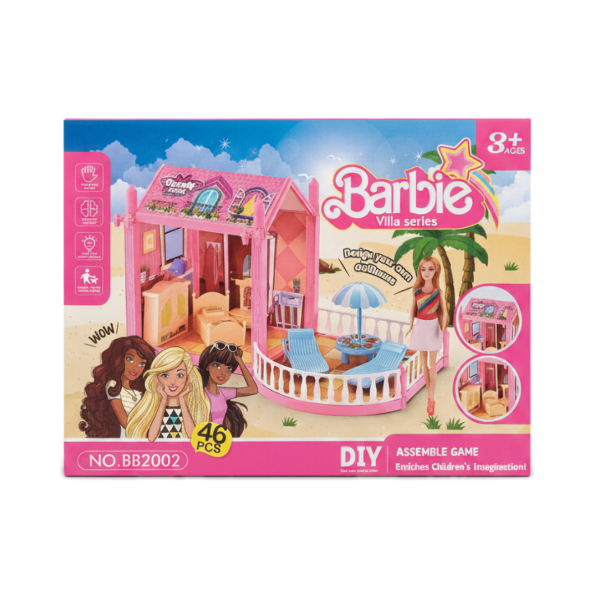 Barbie Villa Series Dream Home DIY Assemble Game