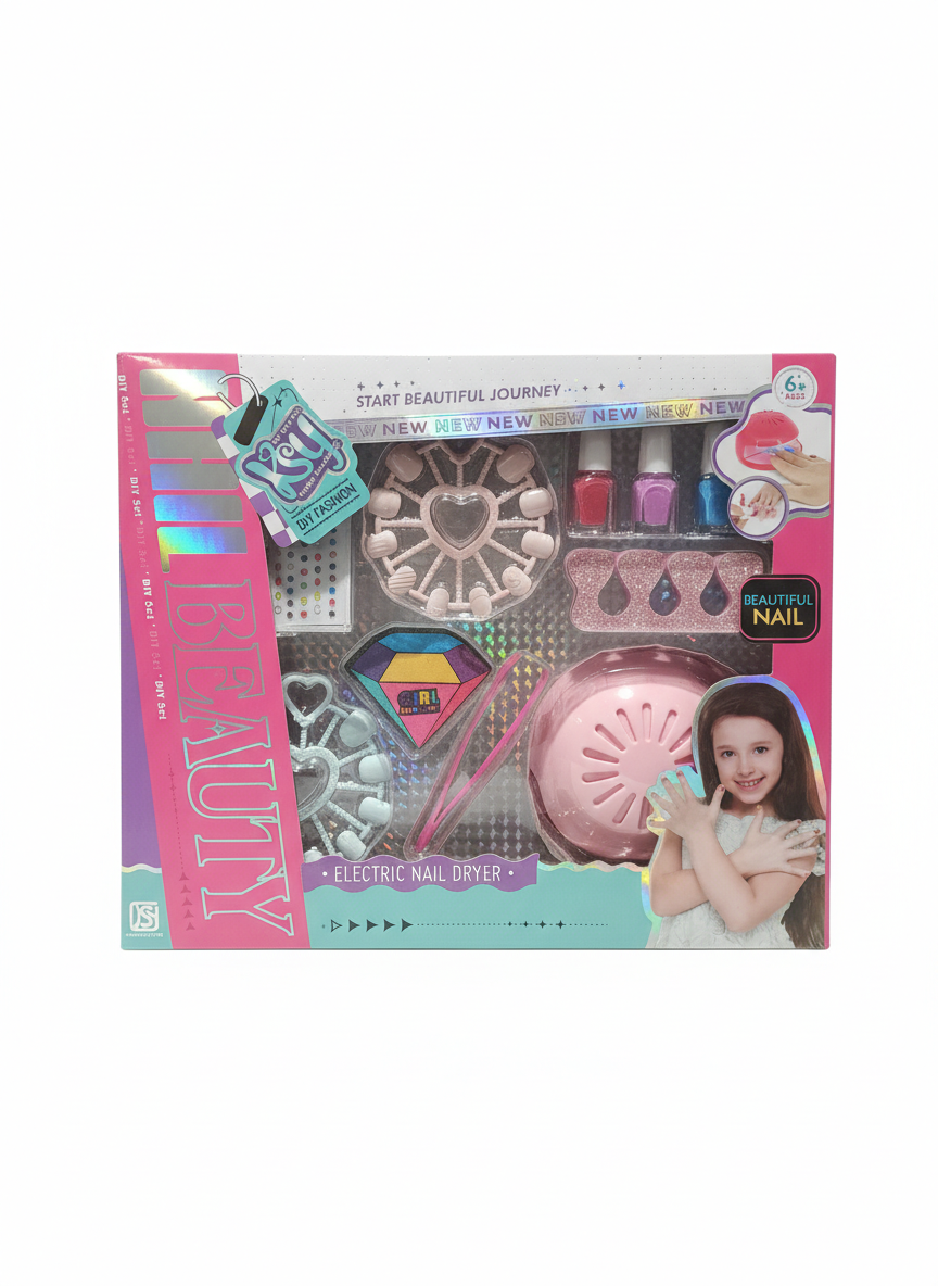 Beautiful Nail DIY Fashion Set with Electric Nail Dryer