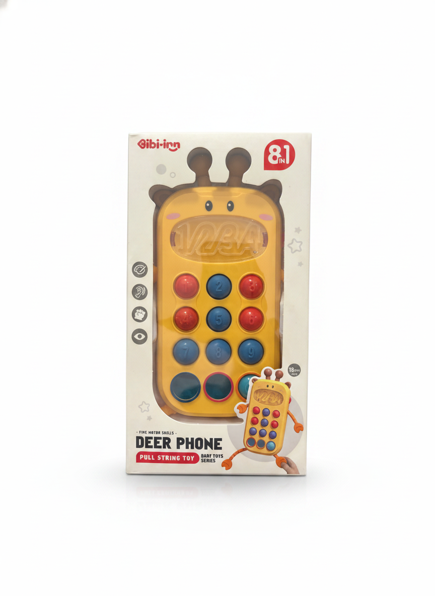 Bibi-inn Deer Phone Pull String Toy