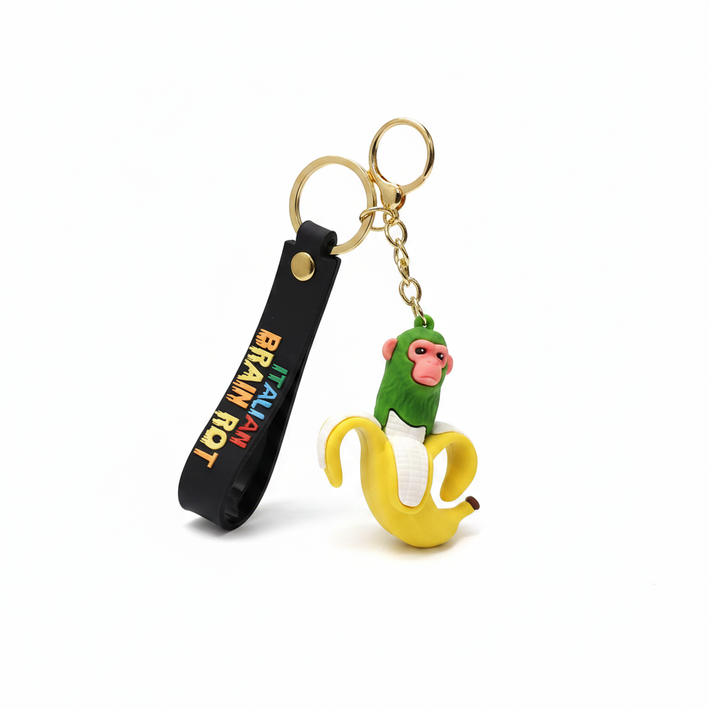 CHIMPANZINI BANANINI-Brain rot keychain