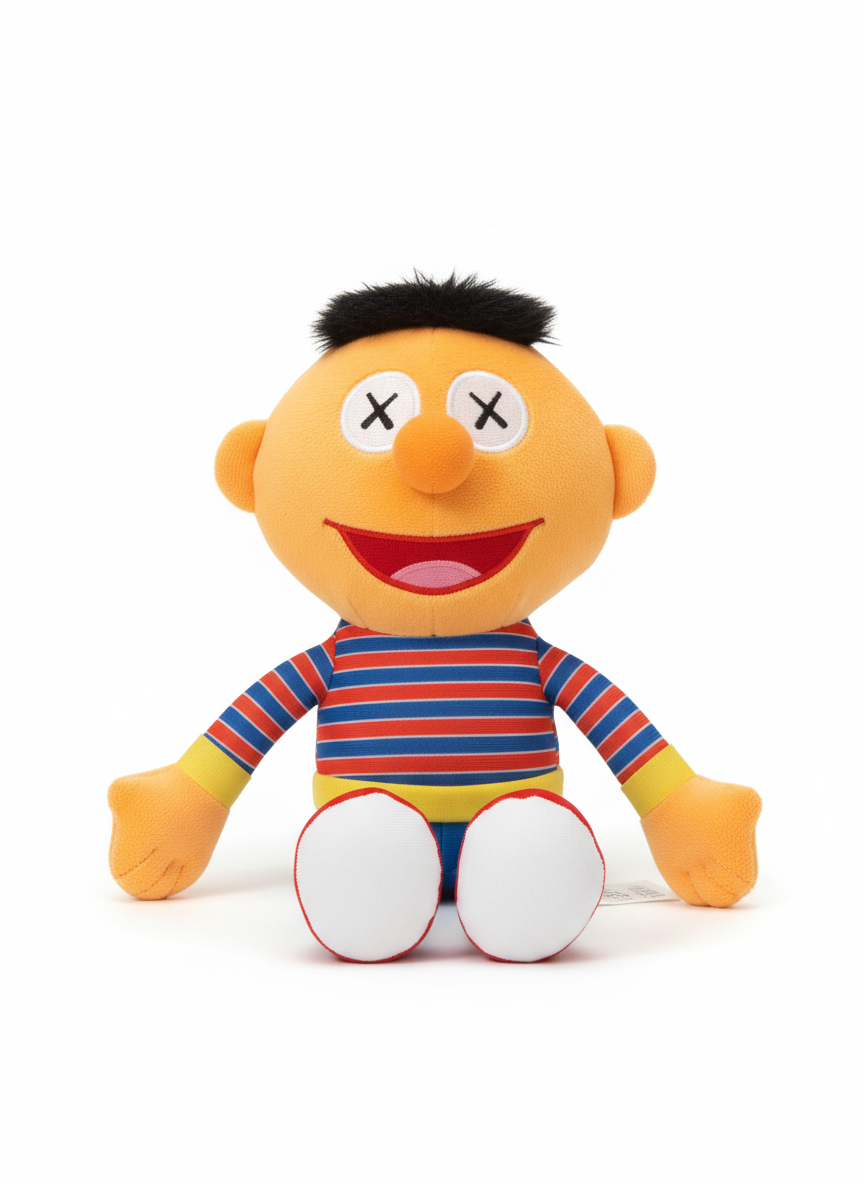 Carol for Toys Ernie-Inspired X-Eyes Plush 30 Cm