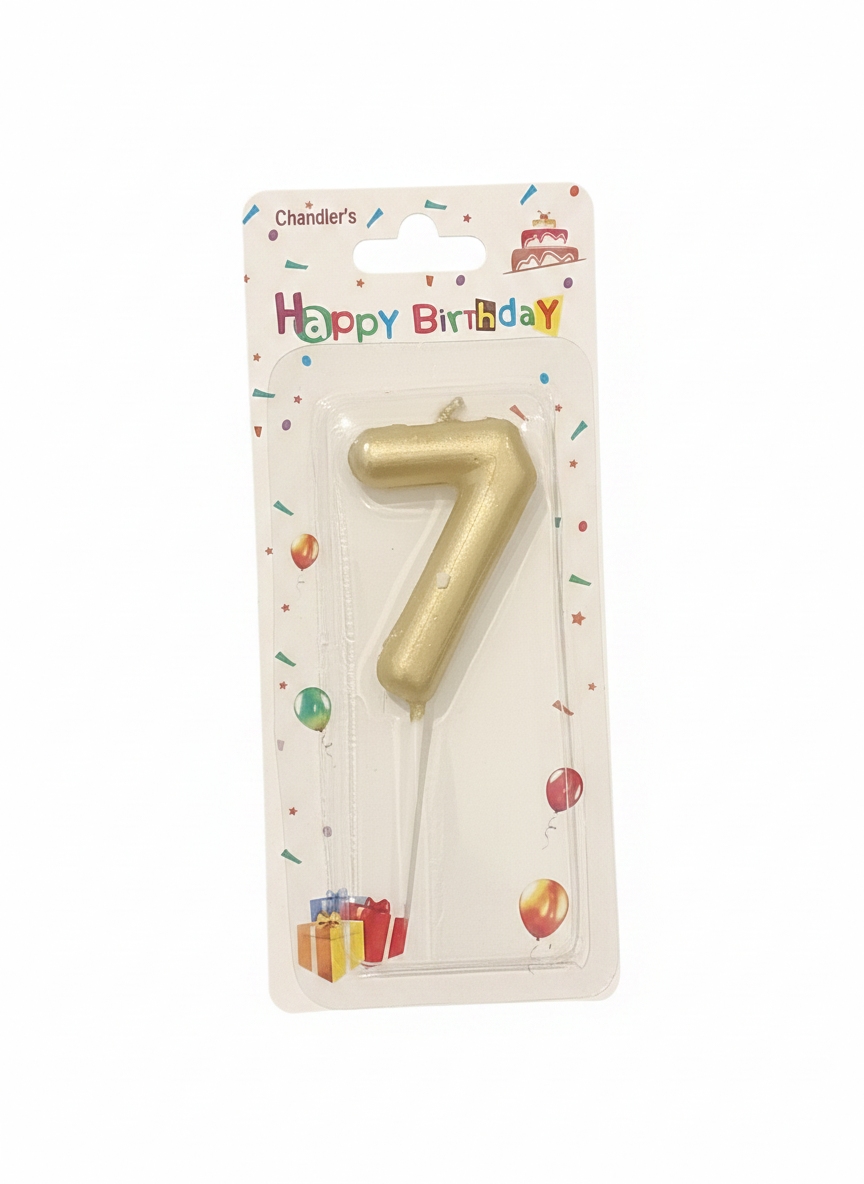 Chandler's Happy Birthday Number 7 Candle