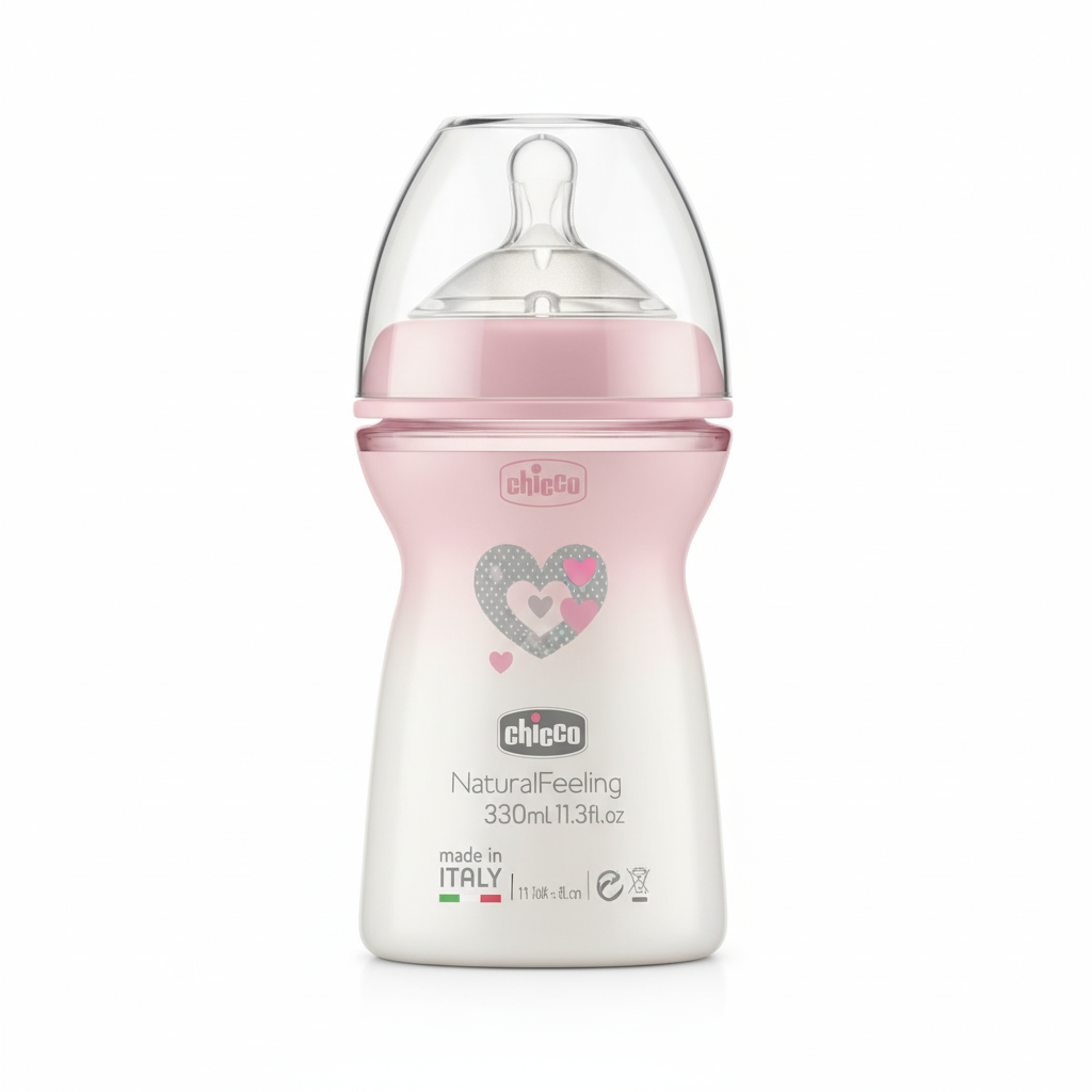Chicco NaturalFeeling Feeding Bottle 330ml (6m+)