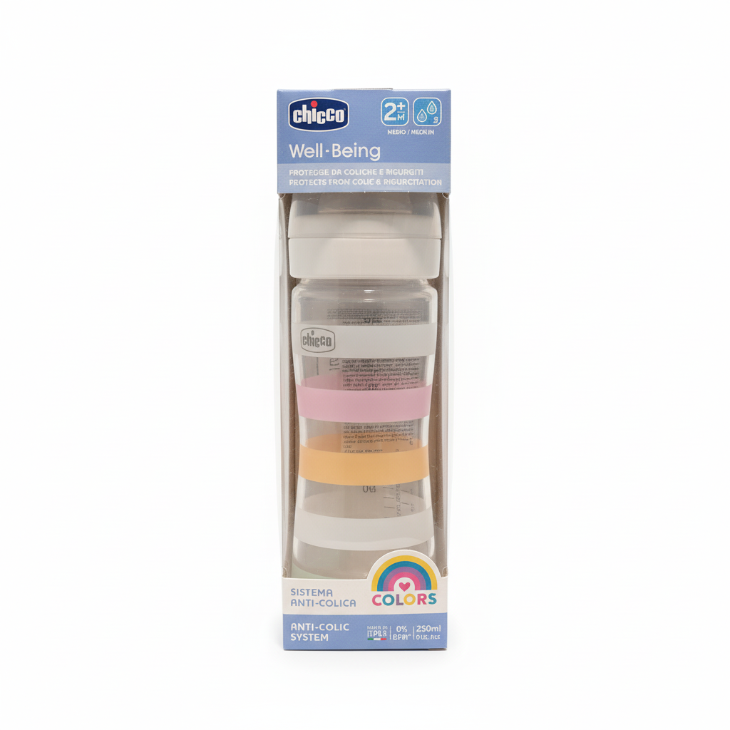 Chicco Well-Being Colors Anti-Colic Baby Bottle