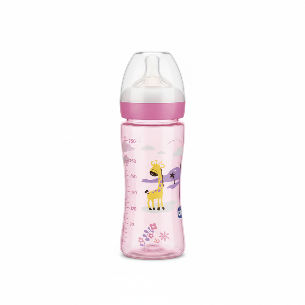 Chicco Well-Being Colors Anti-Colic Feeding Bottle 250ml