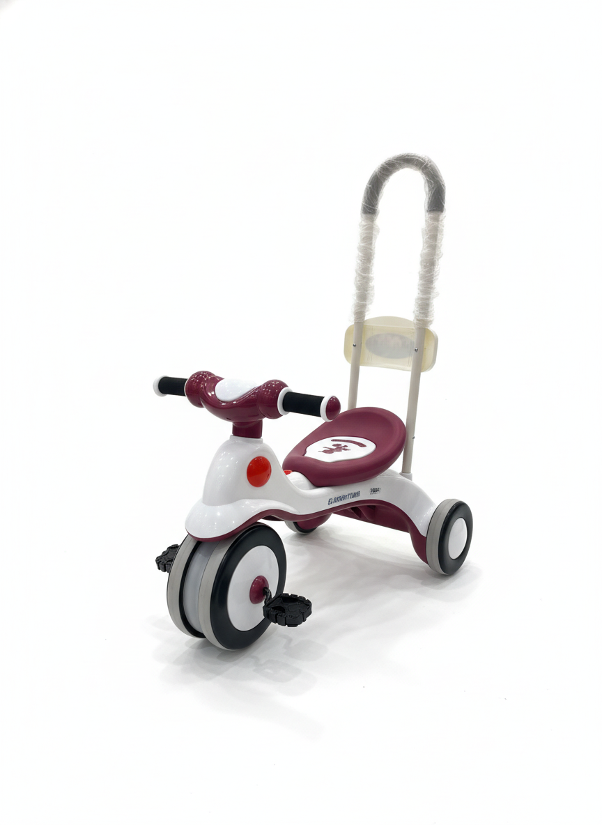 Children's Tricycle with Parent Push Handle