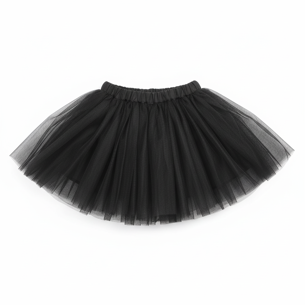 Children's Black Tulle Tutu Skirt