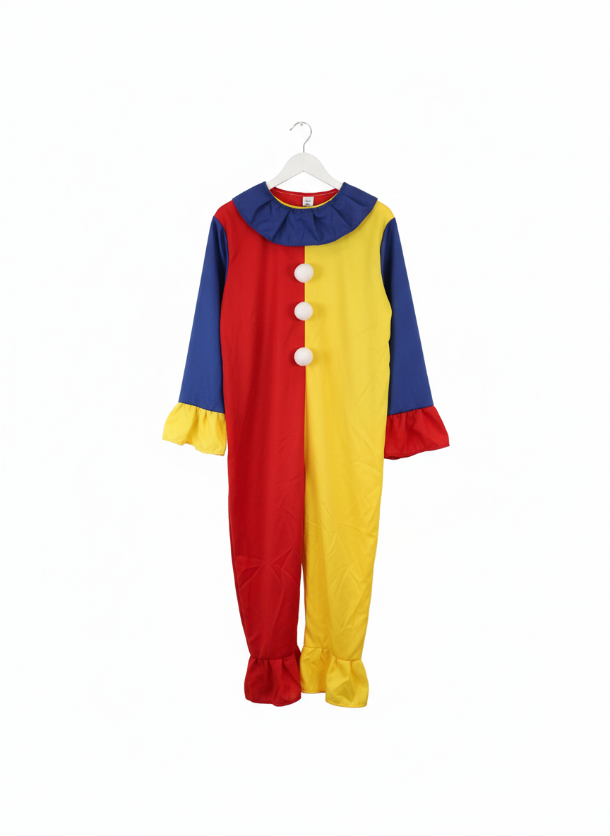 Children's Vibrant Harlequin Clown Costume