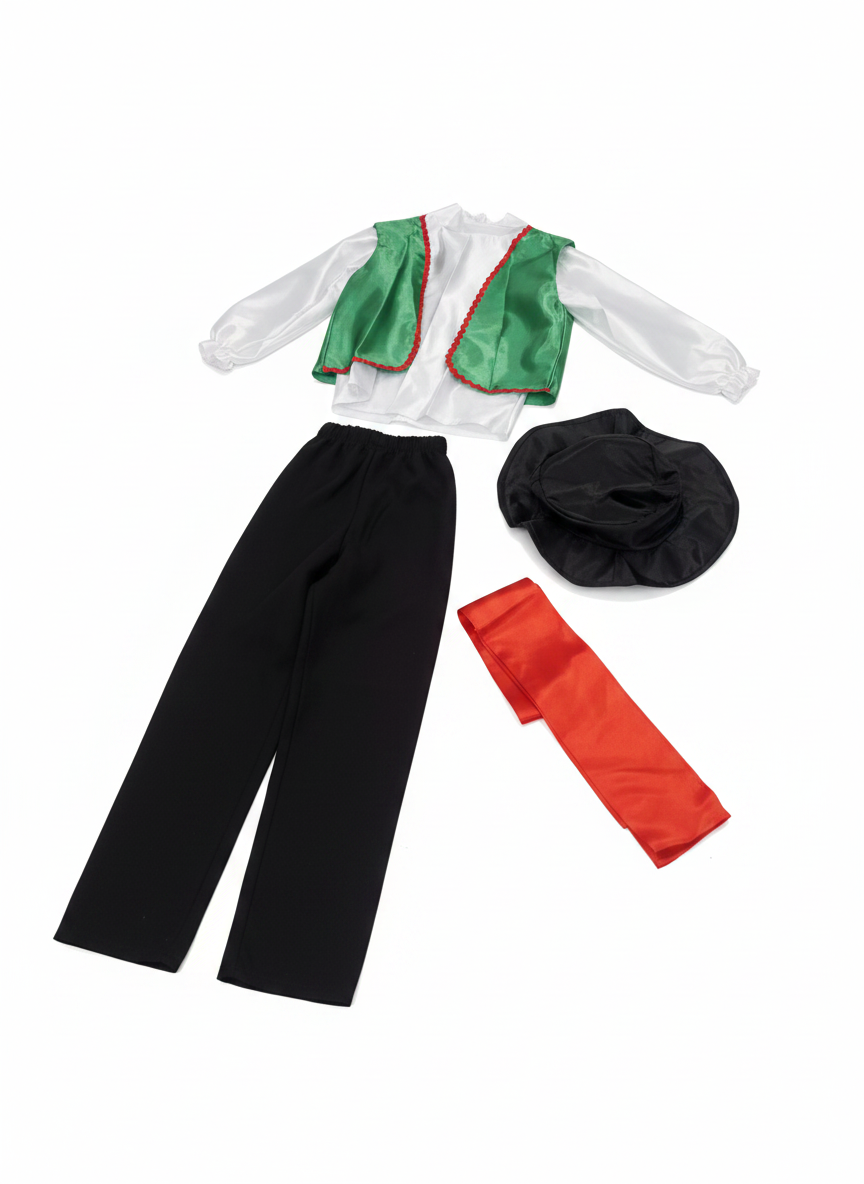 Child's Traditional Italian Matador / Folkloric Dancer Costume Set
