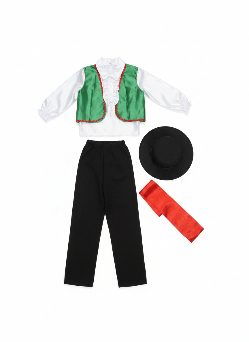 Child's Traditional Italian Matador / Folkloric Dancer Costume Set