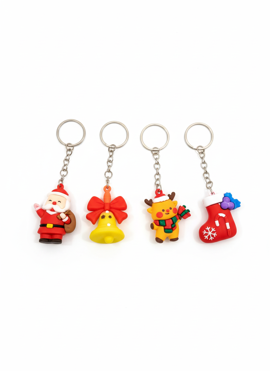 Christmas Holiday Charm Keychain - 1 keychain