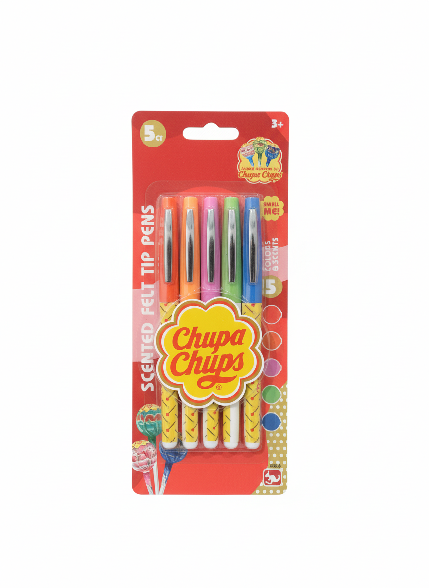 Chupa Chups Scented Felt Tip Pens, 5 Count