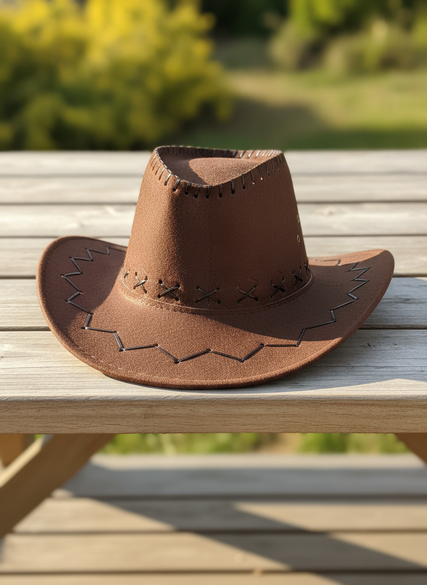 Classic Brown Western Cowboy Hat