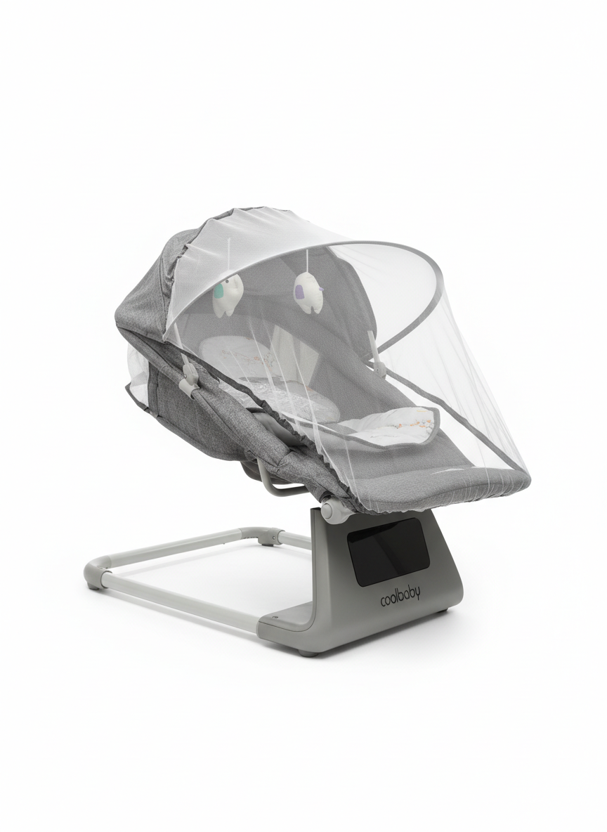 Coolbaby 5-in-1 Digital Baby Swing & Rocker Bassinet (Model CB003)