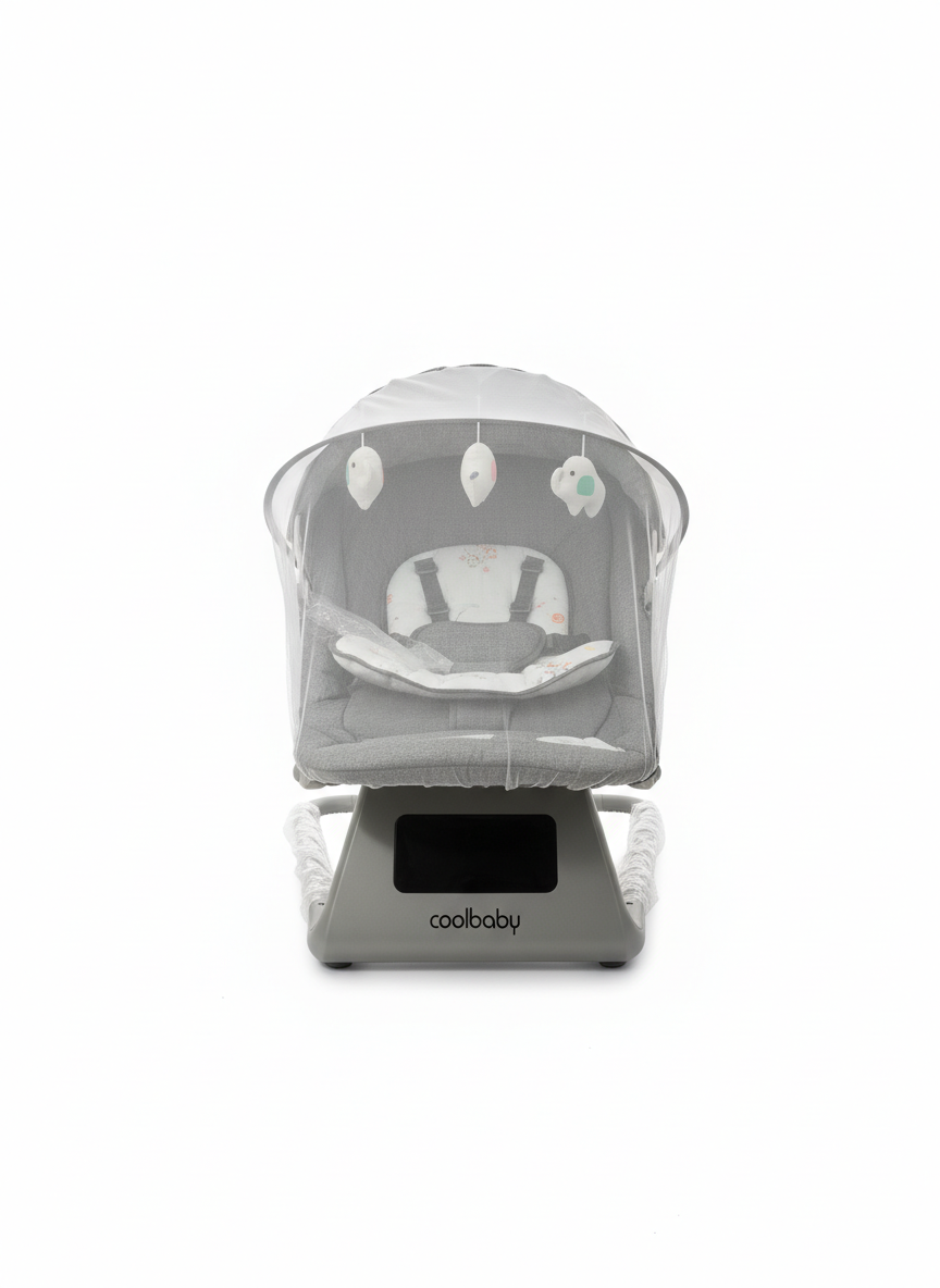 Coolbaby 5-in-1 Digital Baby Swing & Rocker Bassinet (Model CB003)