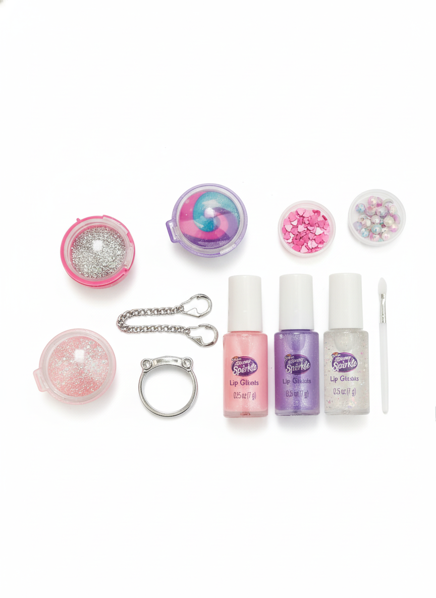 CraZArt Shimmer 'n Sparkle Glitter & Gem Lip Gloss Lockets