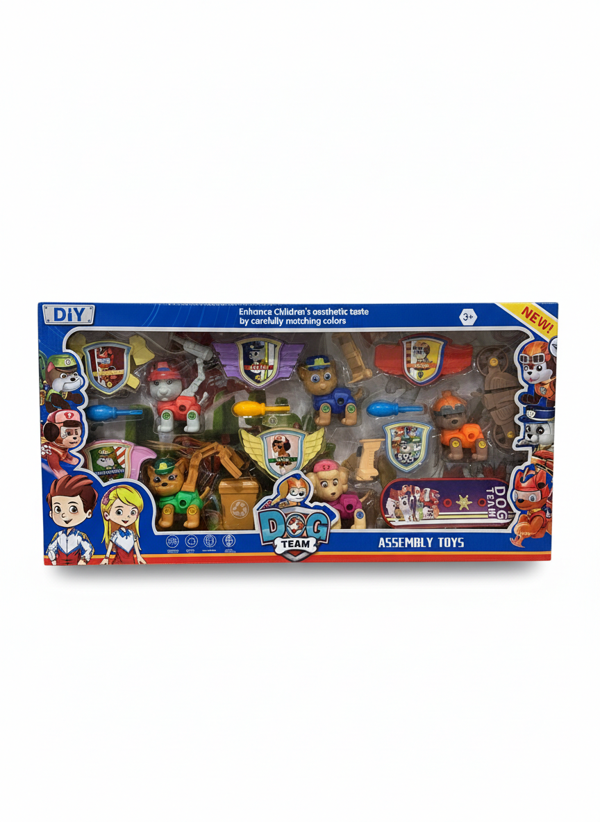 DIY Dog Team Assembly Toys