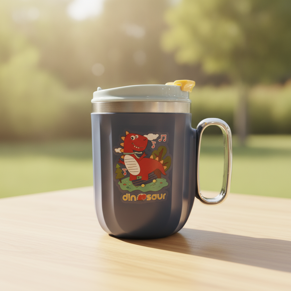 Dinosaur Themed Kids Insulated Mug