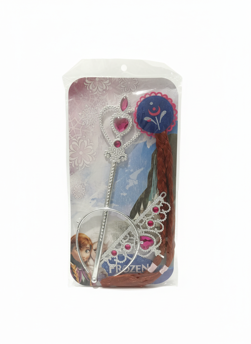 Disney Frozen Princess Tiara, Wand & Hair Braid Accessory Set