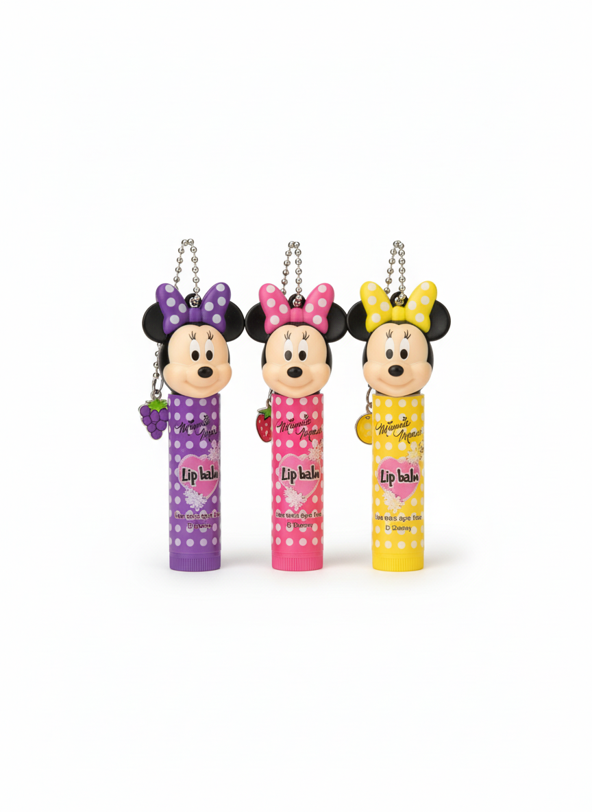 Disney Minnie Mouse 3 Pcs High Moisturizing Lip Balm Set