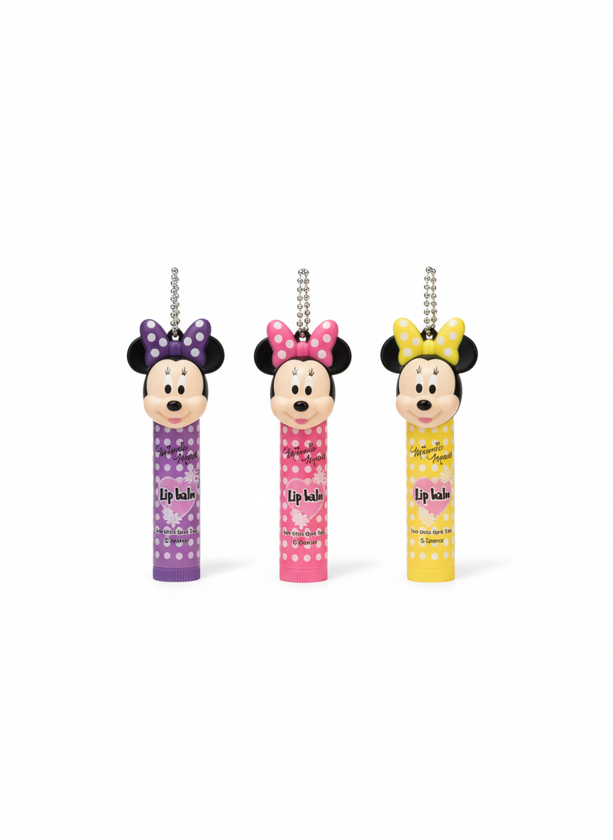 Disney Minnie Mouse 3 Pcs High Moisturizing Lip Balm Set