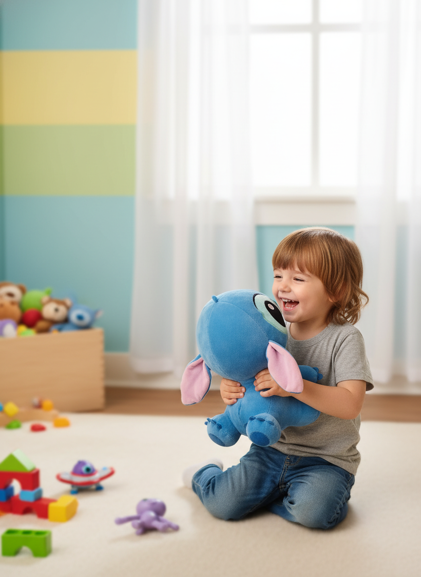 Disney Stitch Plush Toy, Blue (35cm)