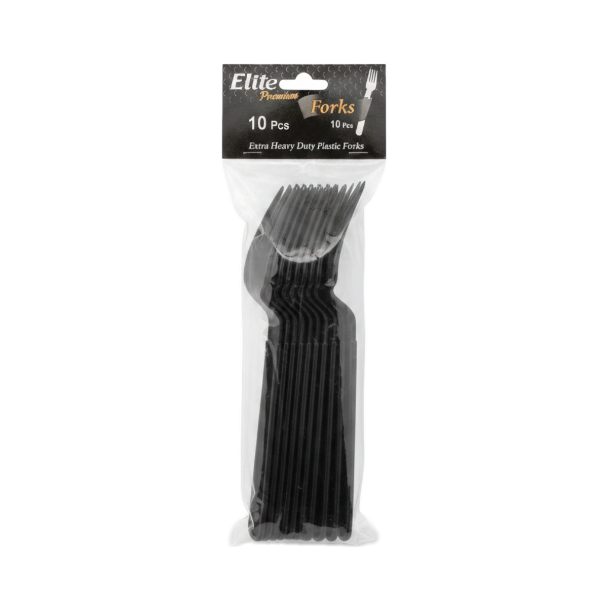 Elite Premium Forks - 10 Pcs Extra Heavy Duty Plastic Forks