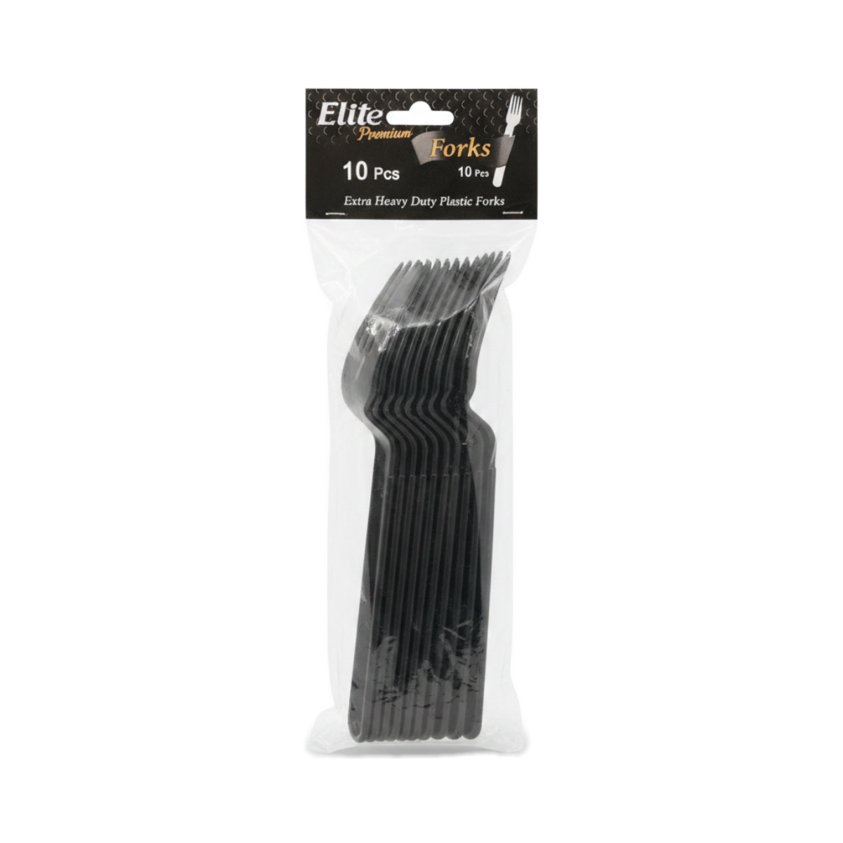 Elite Premium Forks - 10 Pcs Extra Heavy Duty Plastic Forks