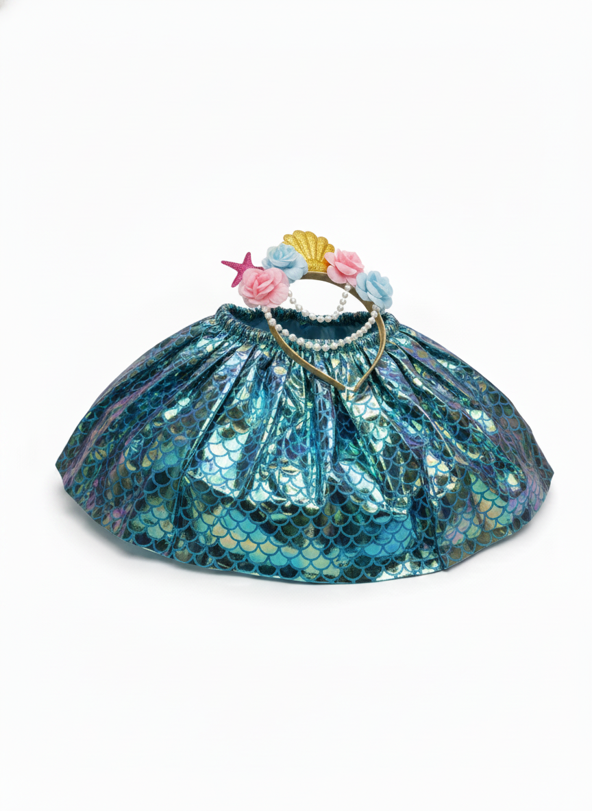 Minne Mermaid Play Skirt & Headband Costume
