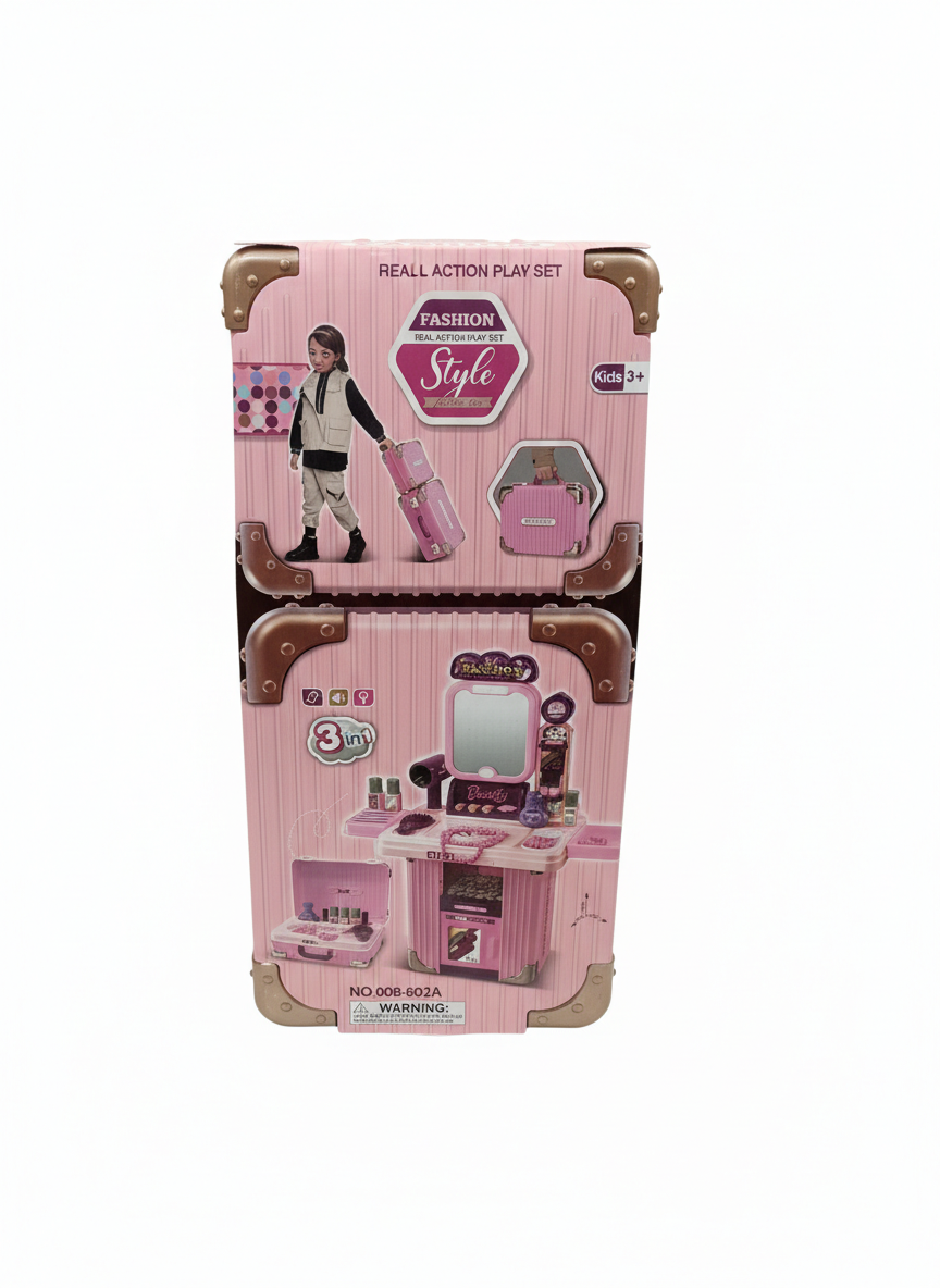 Fashion Style Real Action 3-in-1 Beauty Play Set