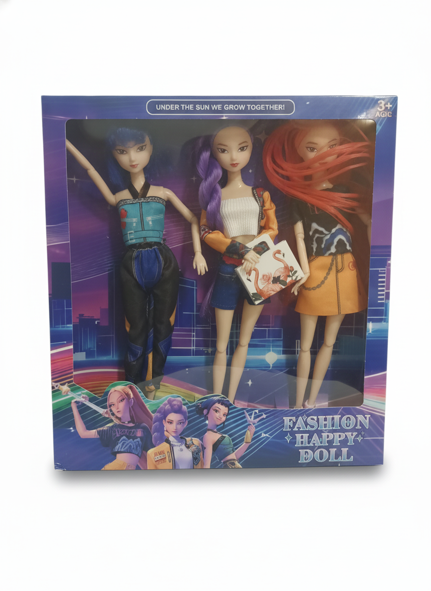 Fashion Happy Doll 3-Pack