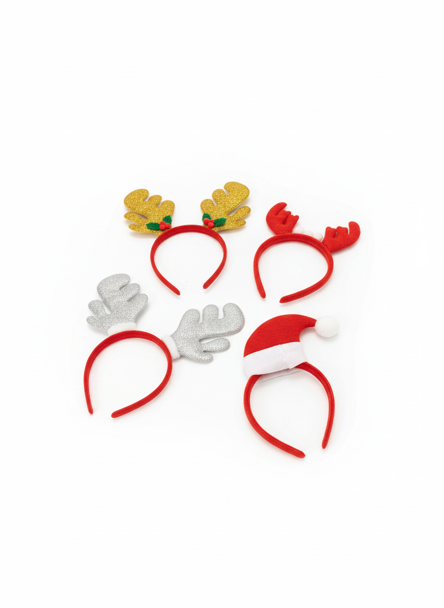 Festive Santa Hat & Holly Christmas Headband