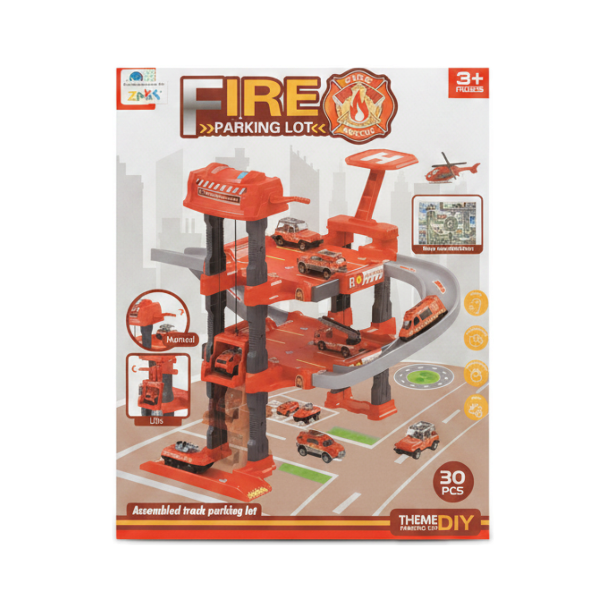 Fire Rescue DIY Parking Lot