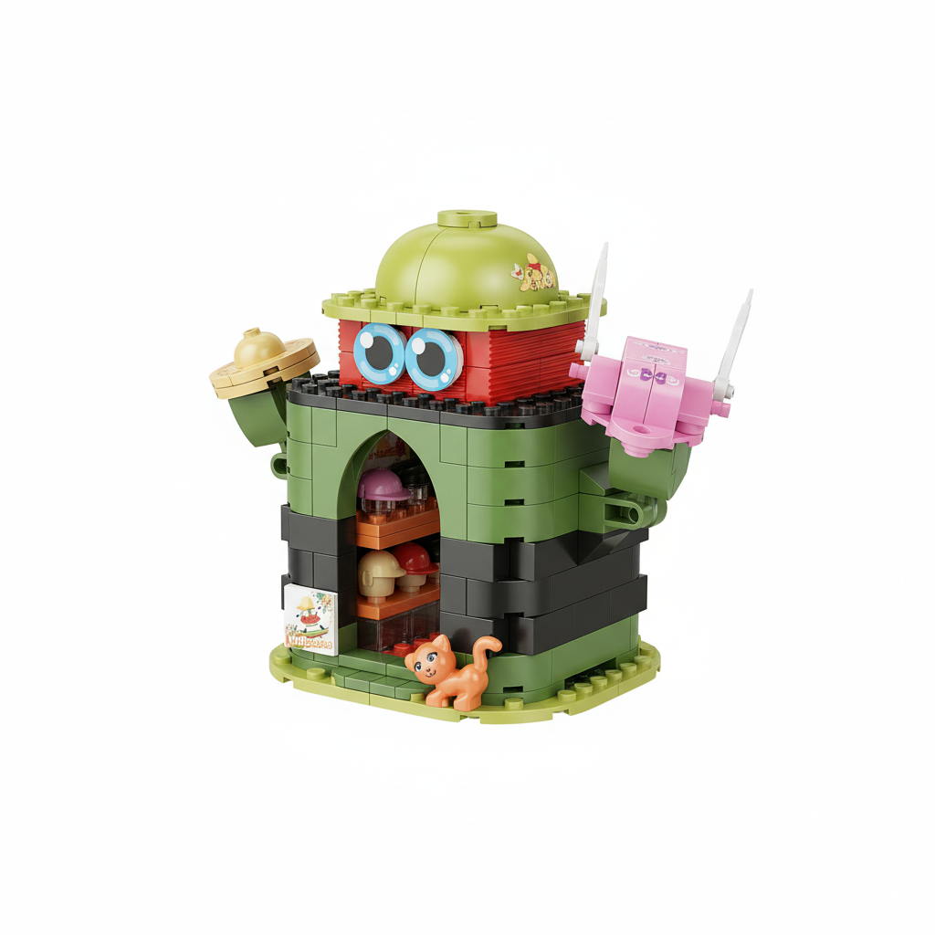 Fruit Street Watermelon Hat Shop Building Blocks
