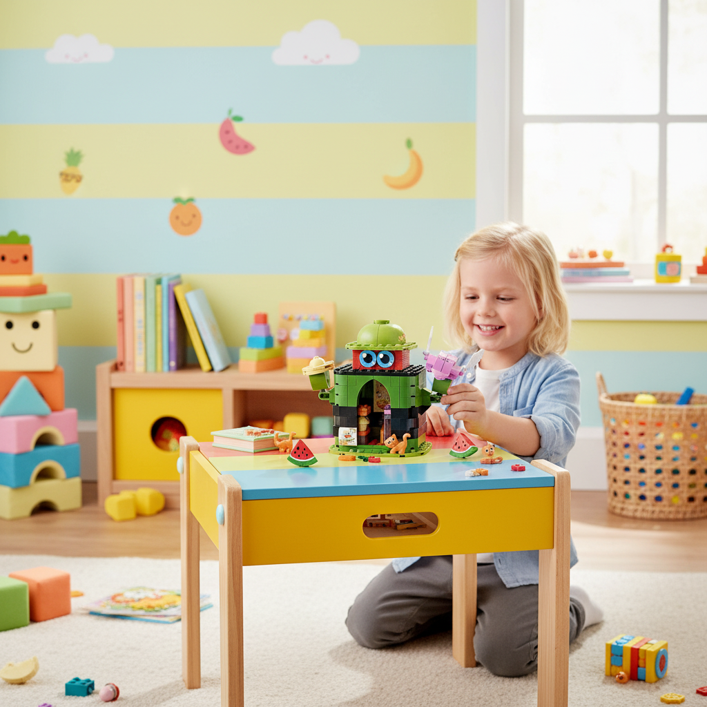 Fruit Street Watermelon Hat Shop Building Blocks