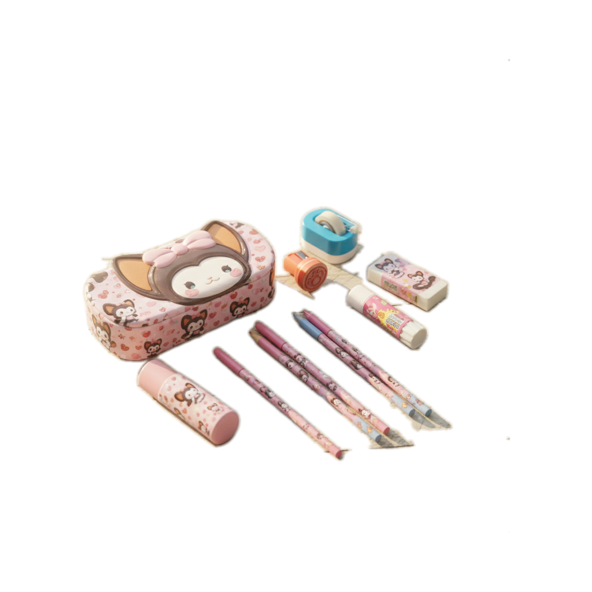 Fun Cartoon Themed School Supplies Set
