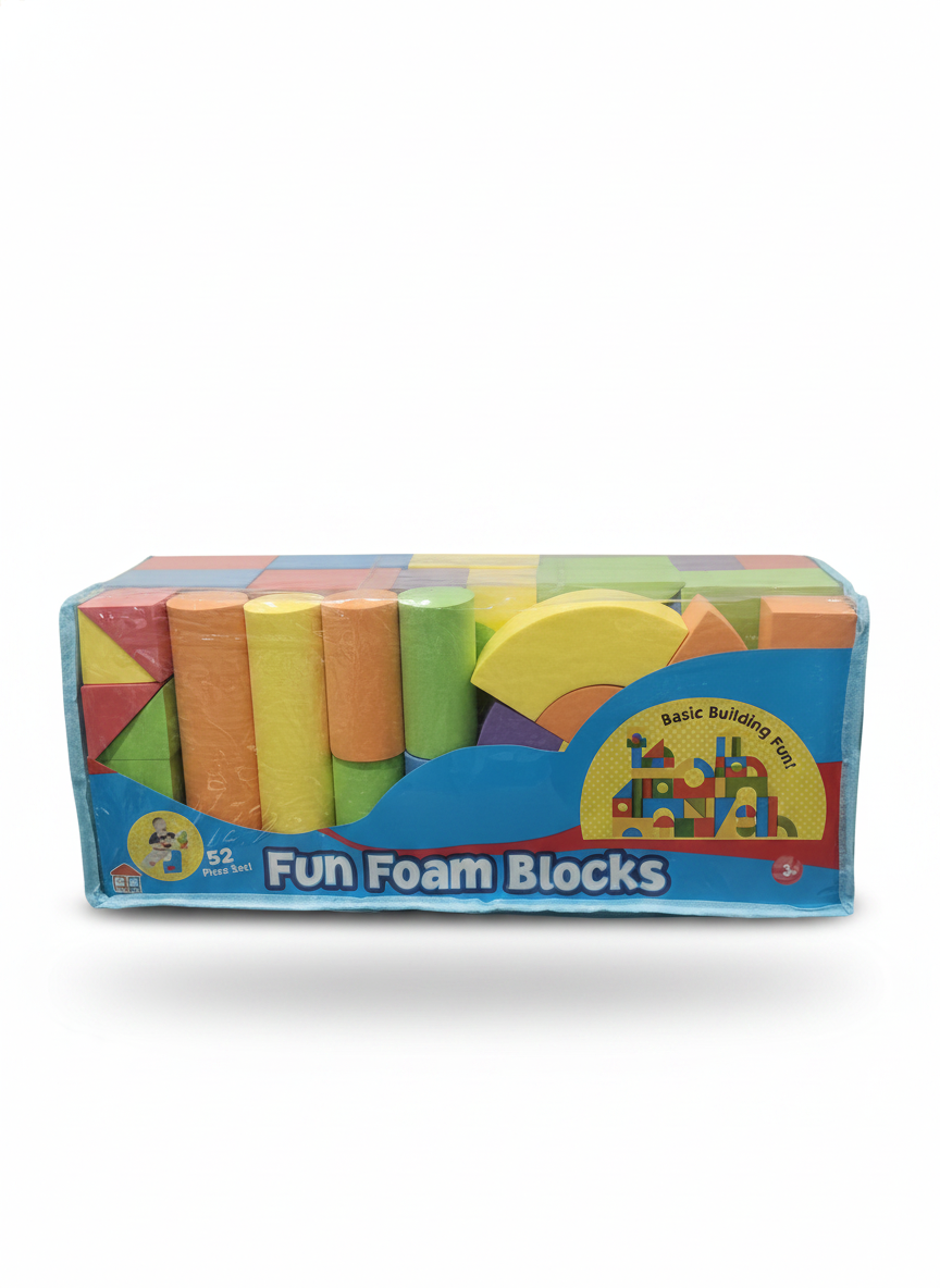 Fun Foam Blocks - 52 Piece Set