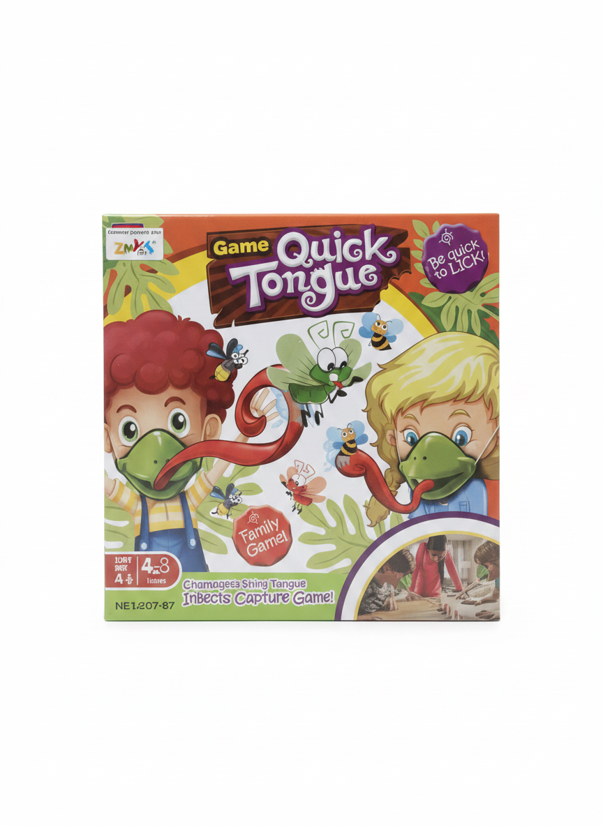 Game Quick Tongue: Chameleon's Rapid Tongue! Insects Capture Game!