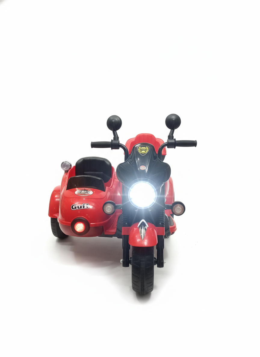 Gufi Cobie's Super Moto Ride-On Motorcycle with Sidecar