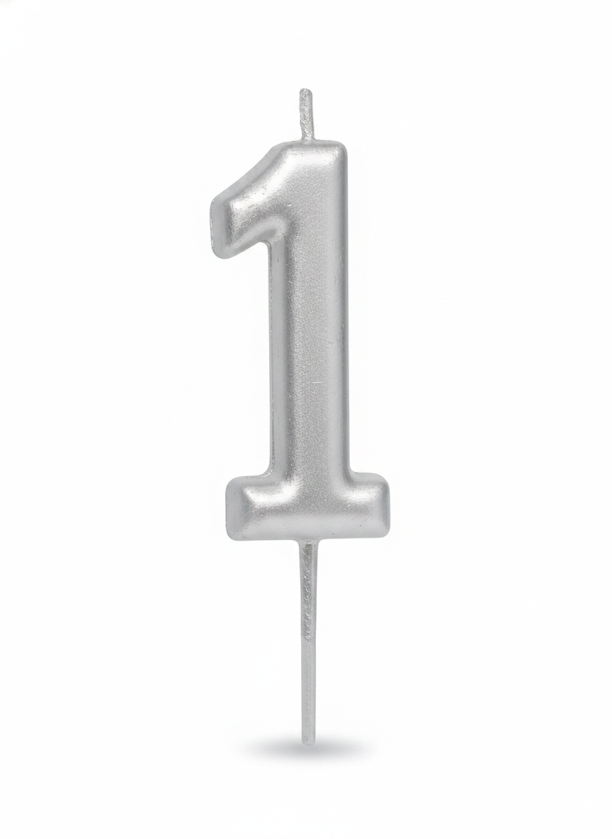 Happy Birthday Party Candles Number 1
