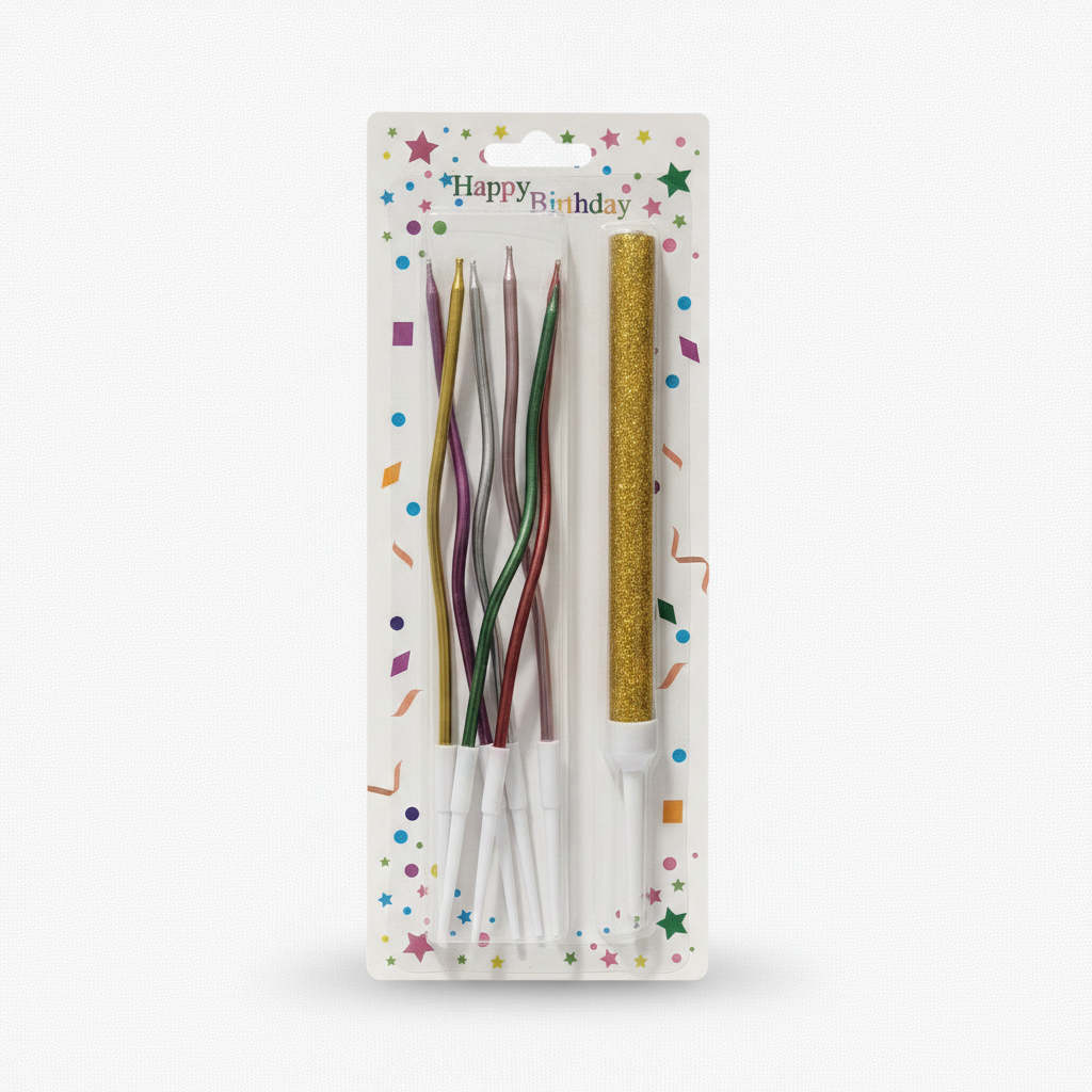 Happy Birthday Candles & Sparkler Set