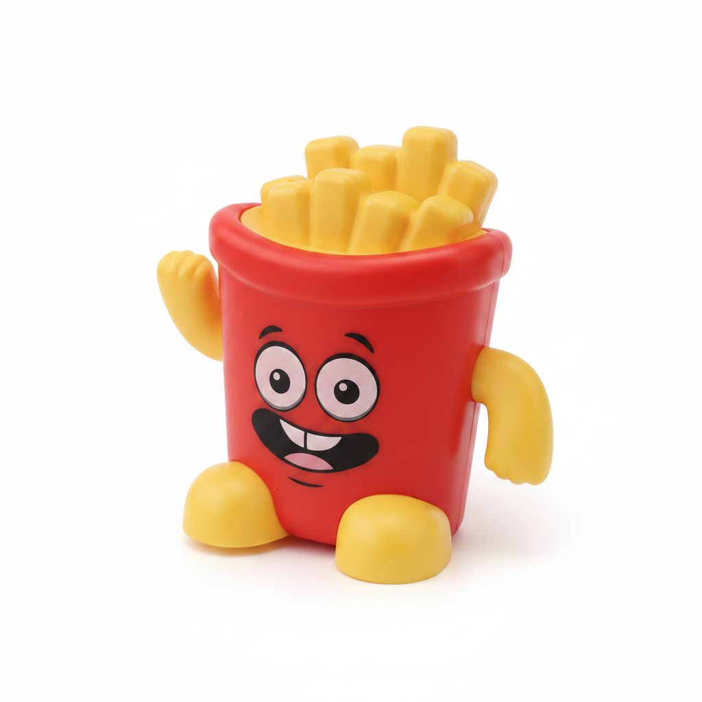 Happy French Fry Character Toy