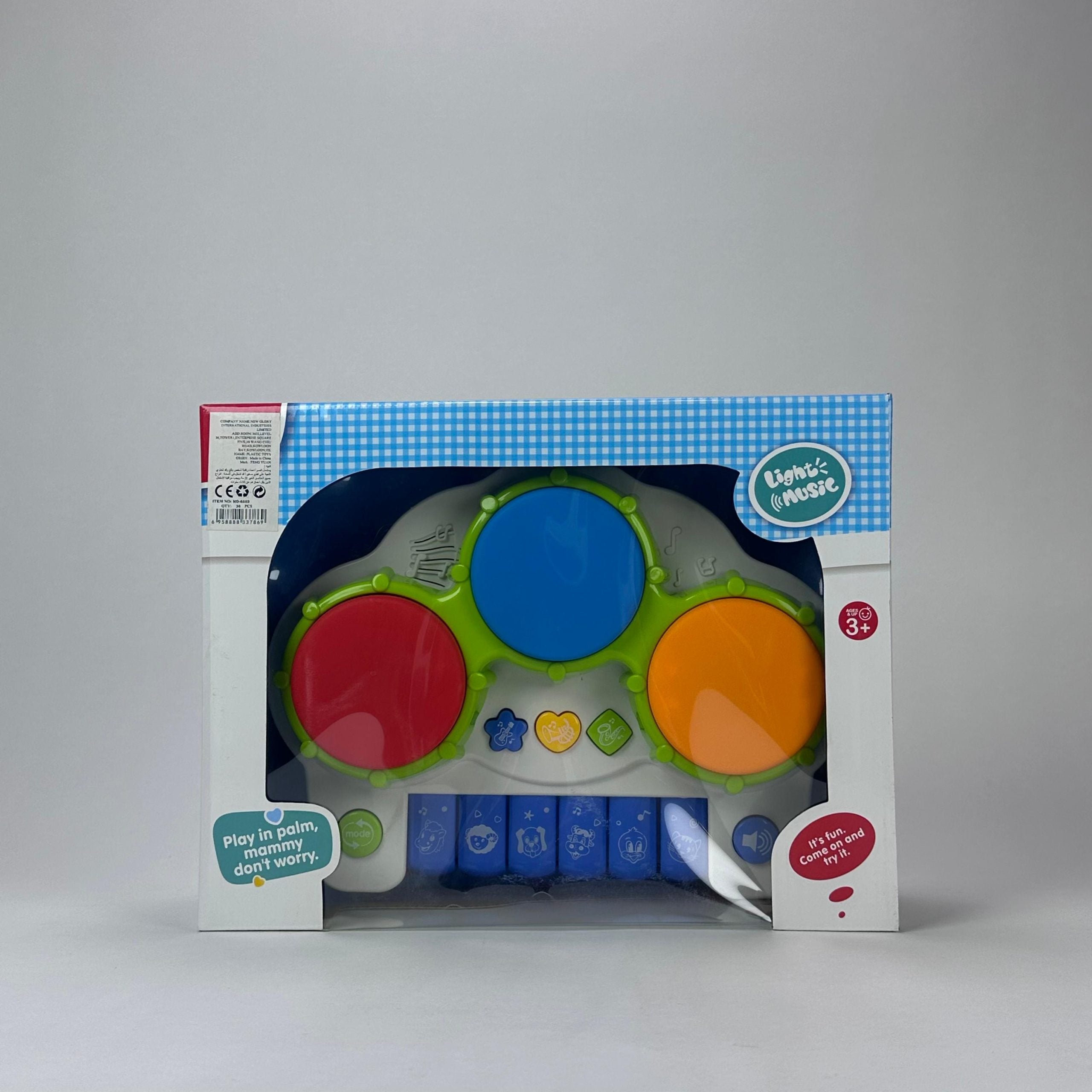 Light & Music Musical Drum & Piano Toy