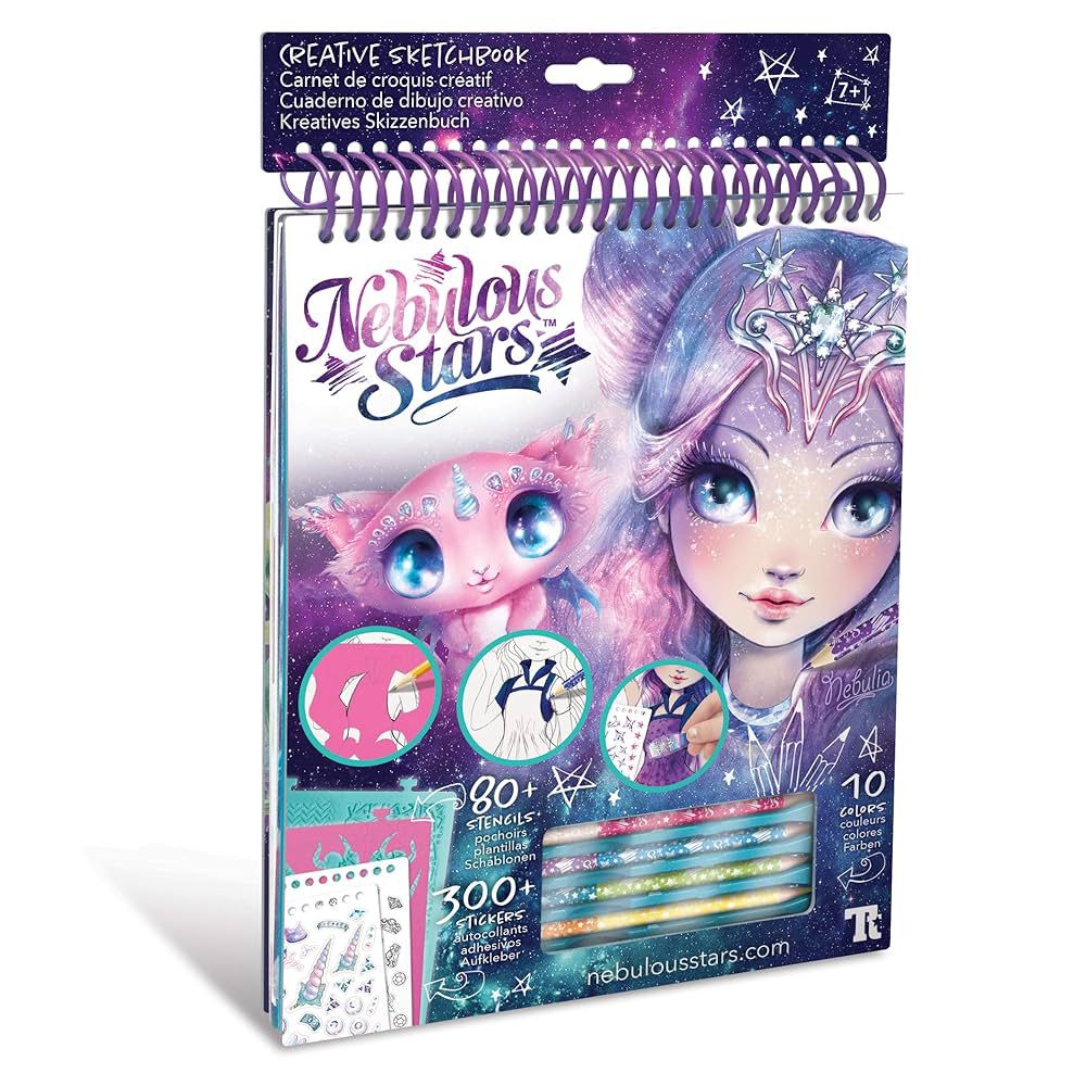 Nebulous Stars Sketchbook 80 Stencils 300 Stickers