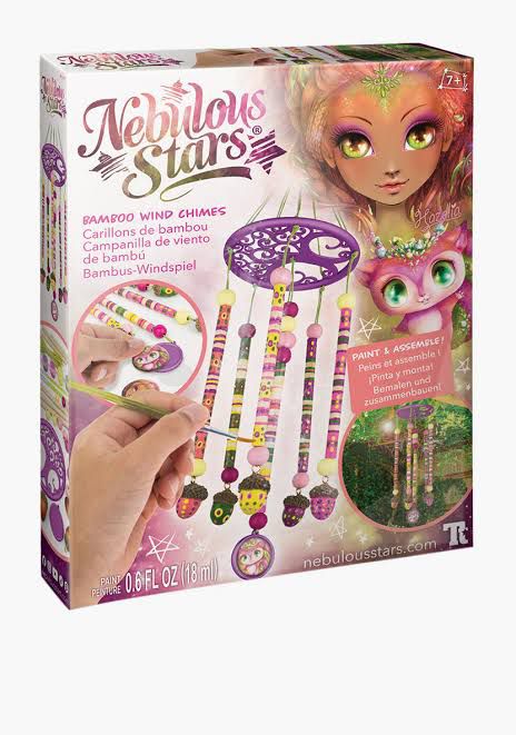 Nebulous Stars Bamboo Wind Chimes paint Assemble