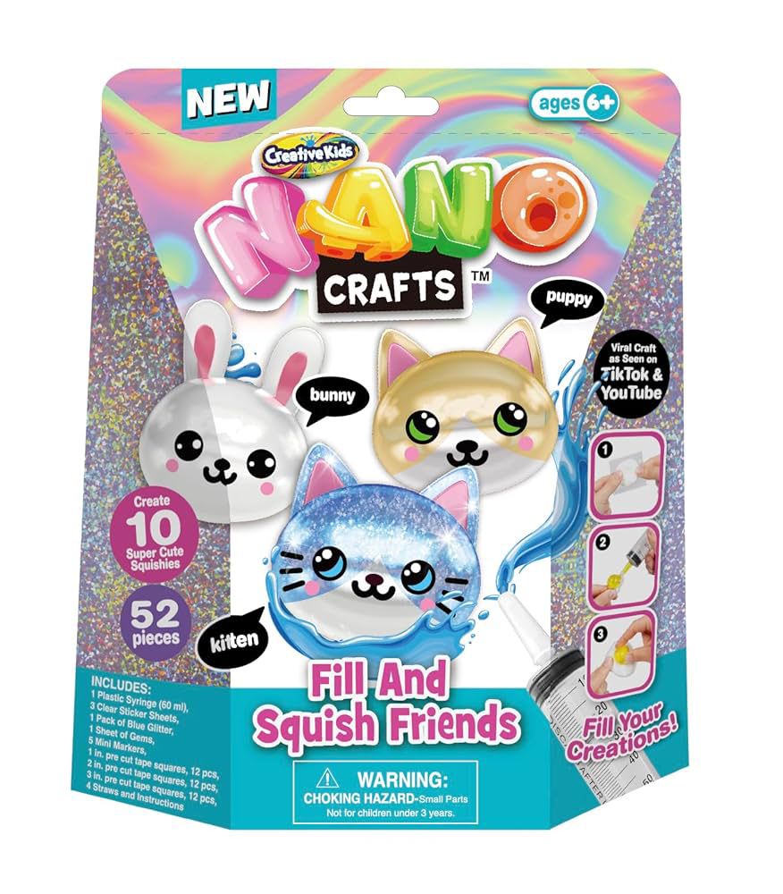 NANO CRAFT FILL AND SQUISH FRIENDS 52 PCS