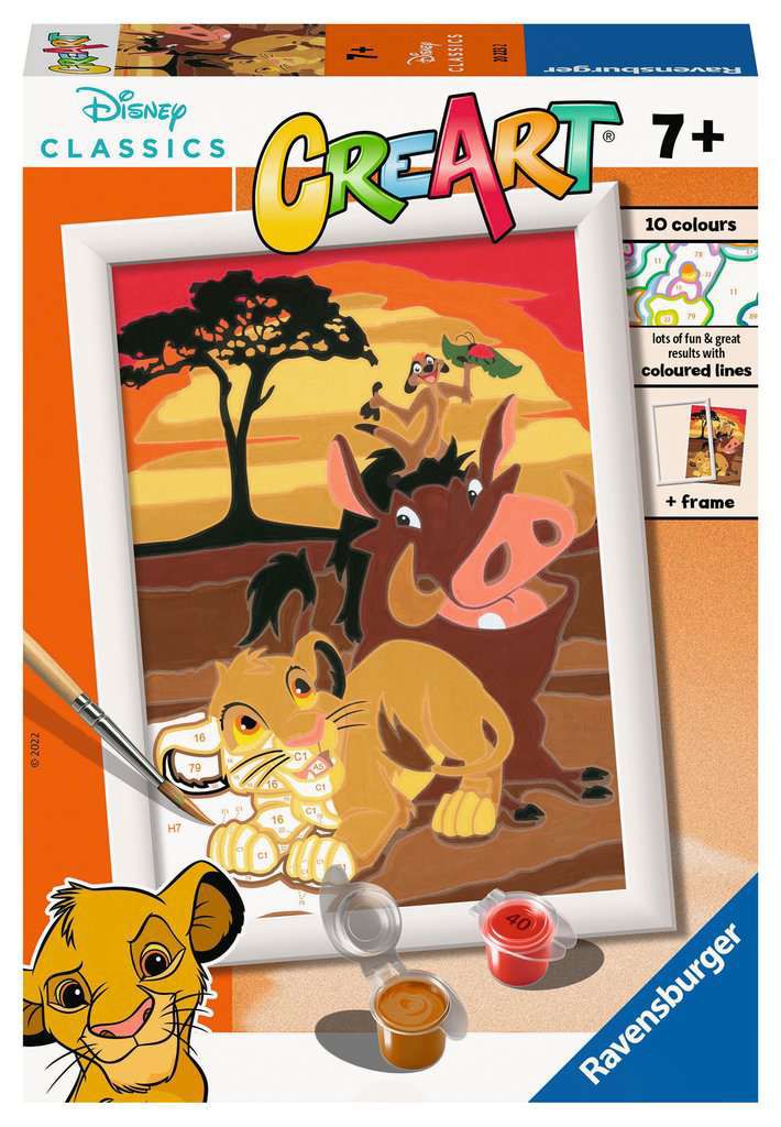 Ravensburger Creart Painting Numbers Colored Frame