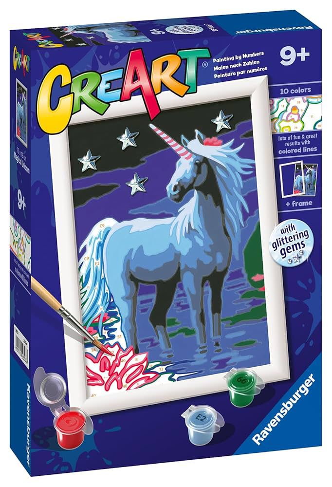 Ravensburger Creart Painting Numbers Colored Frame