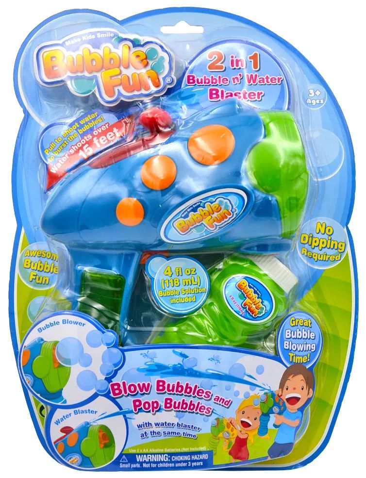 Bubble Fun 2 In1 Blow Bubbles And Pop Bubbles