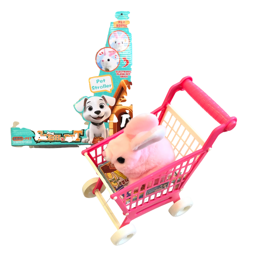 Plush Pet Pet Stroller Set